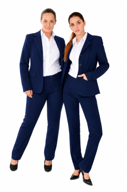 Saco clásico de tres botones para uniforme corporativo de mujer Saco clásico de tres botones para mujer, uniforme corporativo ejecutivo con diseño elegante y confortable para empresas
